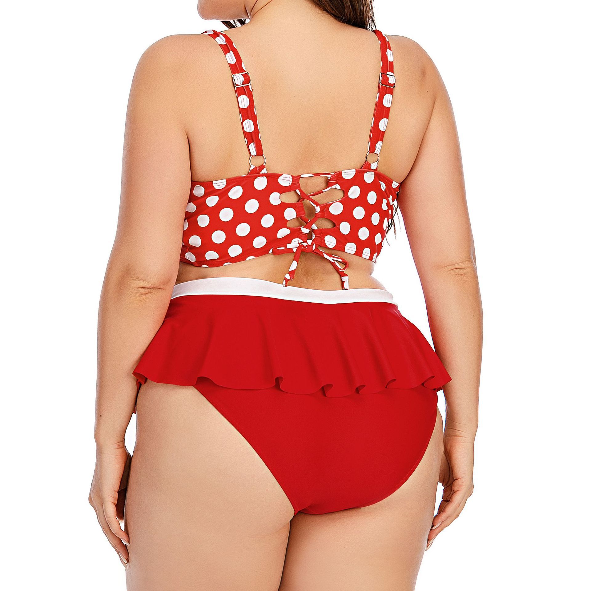 Plus-Size Push-Up Wave Bikini Set for Flattering Curves-Theone Apparel