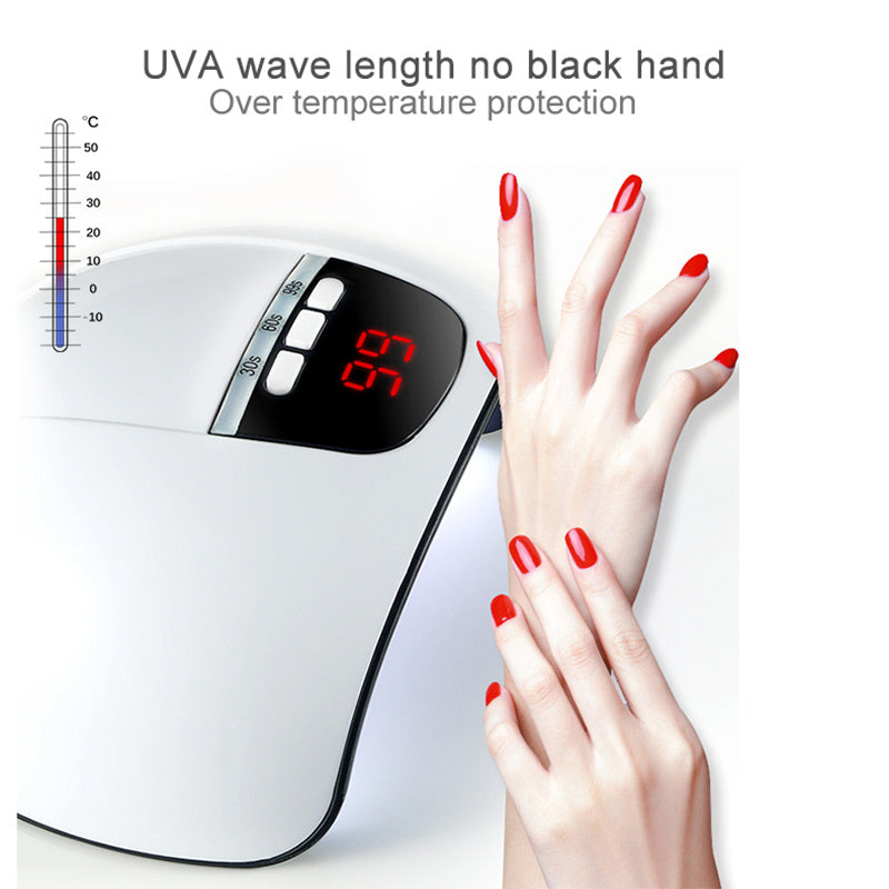 Adjustable Nail Polish Dryer with Timer and Intensity Settings