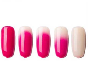 Ombre Color Short Blunt Coffin Nails in Various Colors