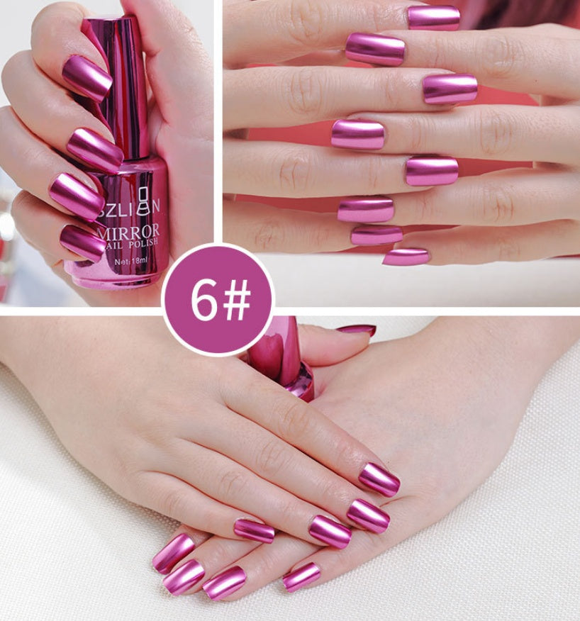 Mirror Finish Nail Polish in Multiple Vibrant Colors