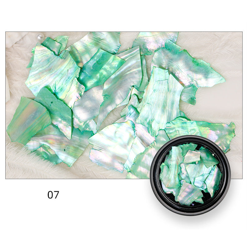 Faux Mother of Pearl Iridescent Nail Accessories in Multiple Colors