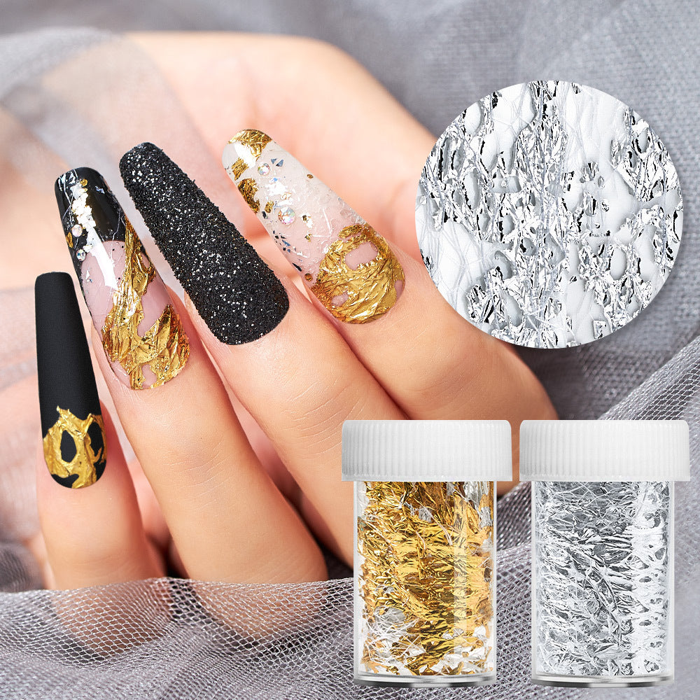 Women's Modern Gold and Silver Foil Paper for Nails