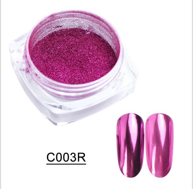 Titanium Mirror Nail Powder Set for False Nails