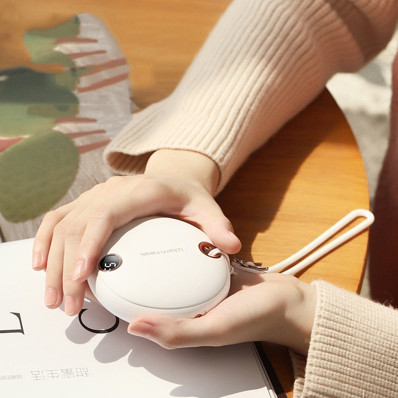 Compatible With , Hand Warmer Heater Poverbank 5000mAh Powerbank Portable Charger For Samsung11 X Xiaomi Power Bank With Digital Display