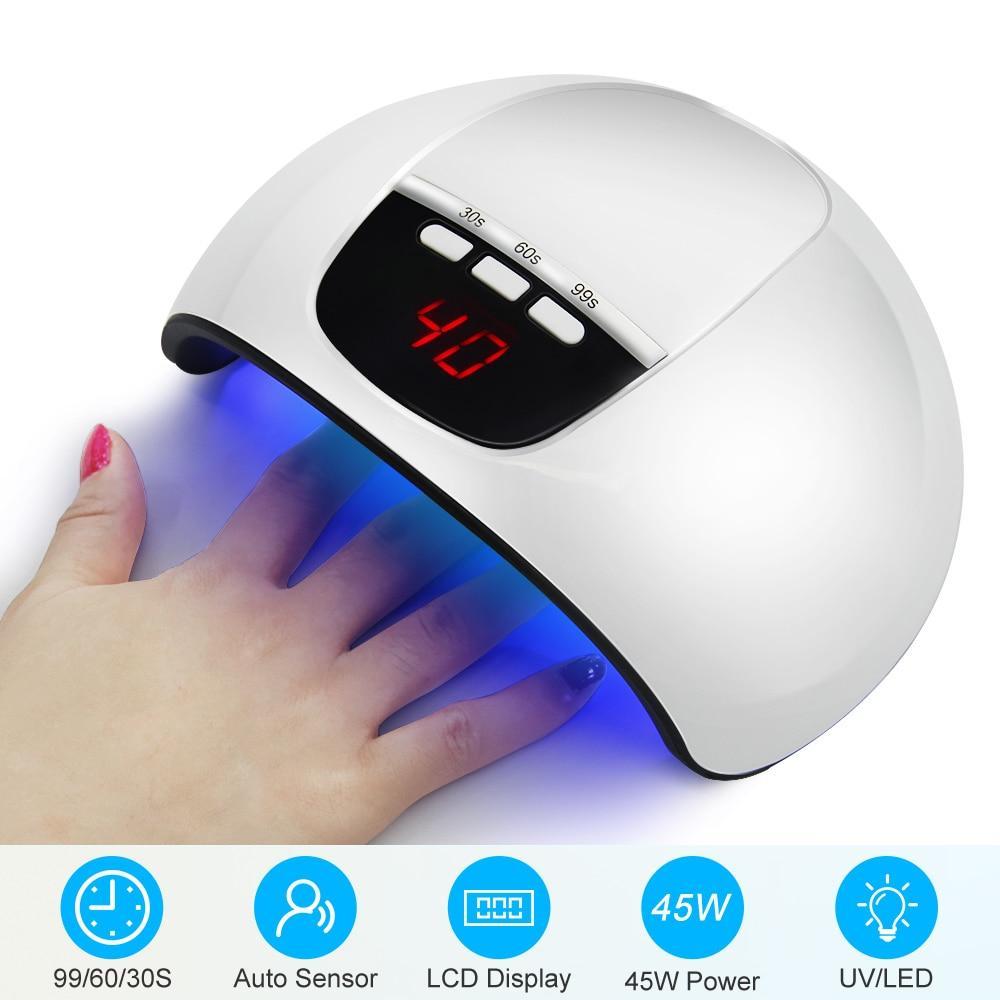 Adjustable Nail Polish Dryer with Timer and Intensity Settings