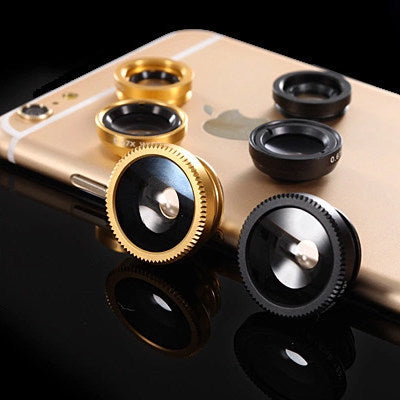 Mobile phone fisheye lens three in one specific mobile phone lens magnifier fisheye wide-angle macro self artifact