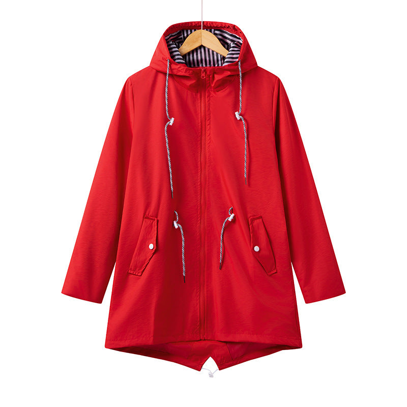 Women's Lightweight Spring And Autumn Outdoor Windbreaker Coat