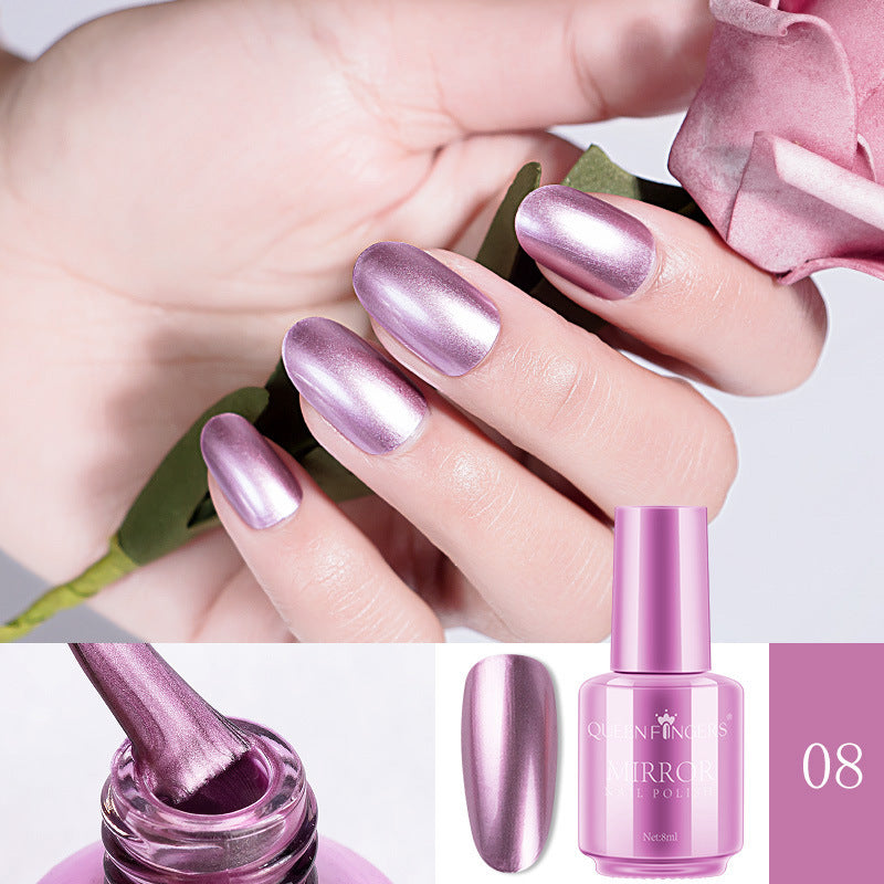 Metallic Nail Polish with Mirror Sheen in Multiple Colors