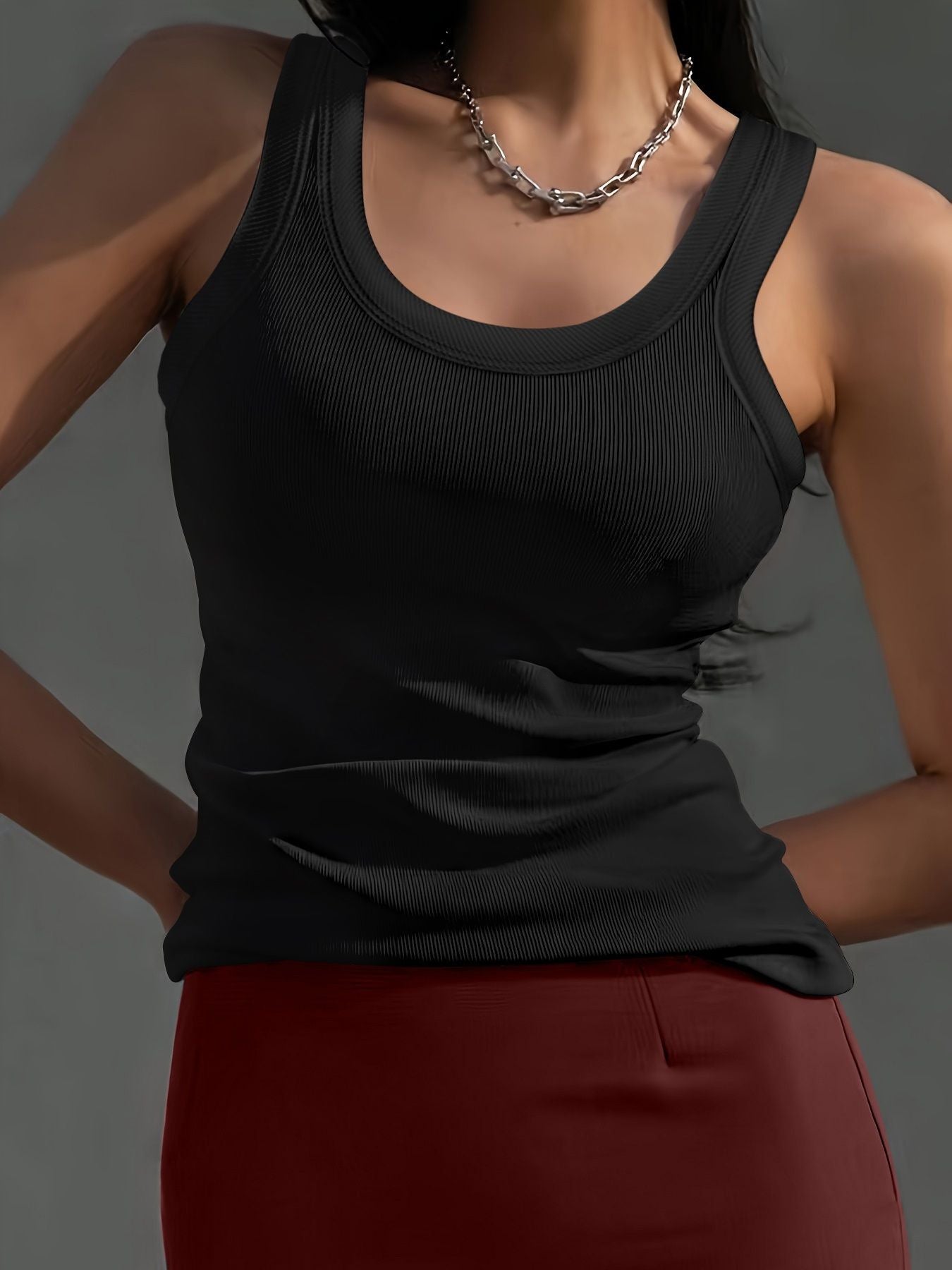 Women's Round-neck Versatile Sleeveless Top