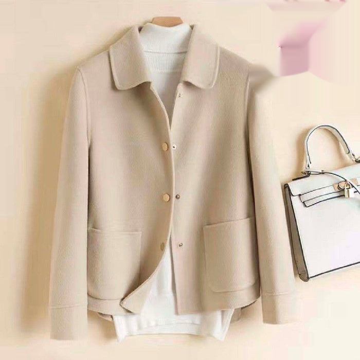 Double-sided Wool Coat For Petite Women