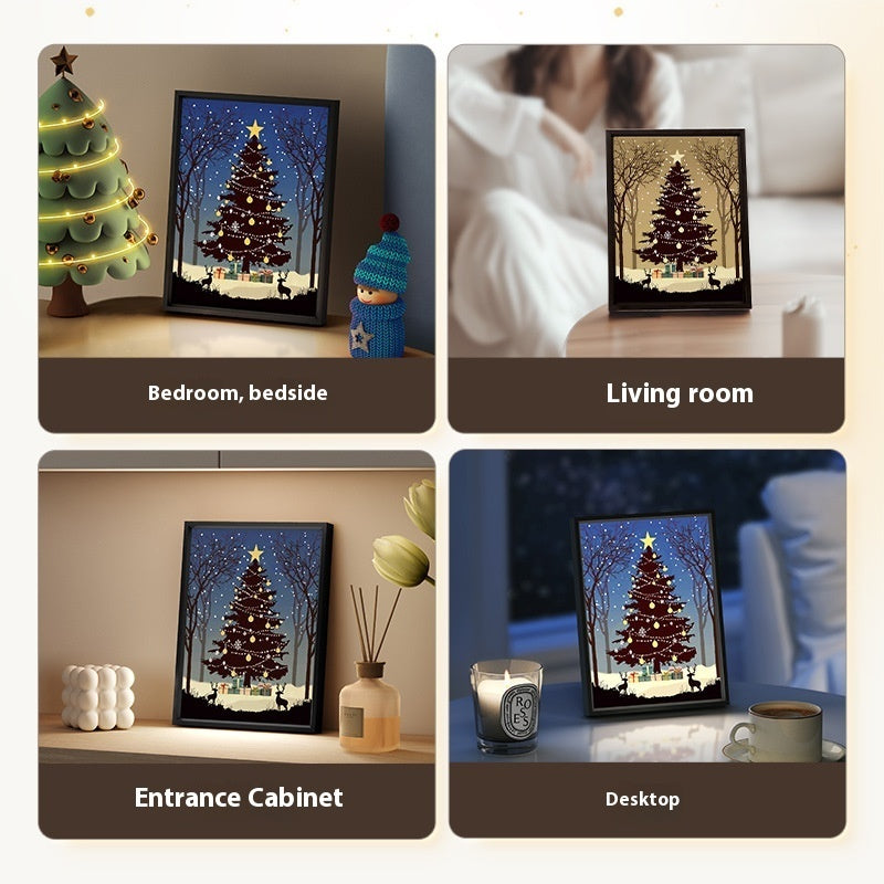 Festive 2-in-1 Christmas Tree Night Light & BlueTooth Speaker Holiday Decoration