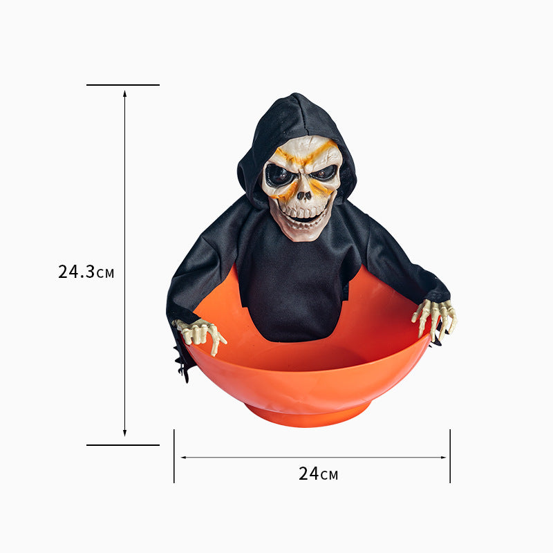 Halloween Ghoul Trick or Treat Bowl with Covering