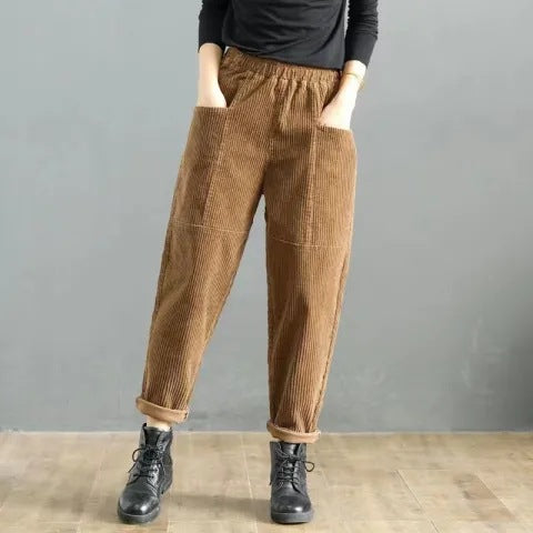 High-waisted Plus-size Casual Pants Loose Slim Harem Carrot Pants