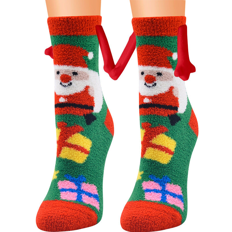 Adorable 3D Soft Fleece Crew Socks with Penguin Designs-Figure 16-Theone Apparel
