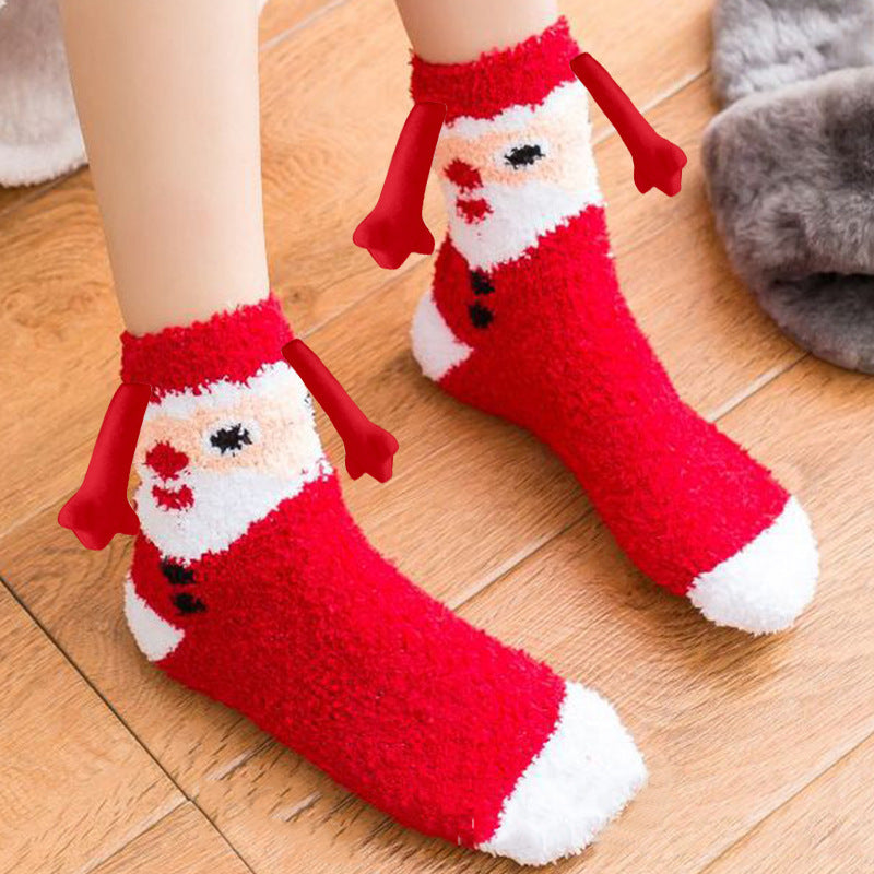 Adorable 3D Soft Fleece Crew Socks with Penguin Designs-Figure 20-Theone Apparel