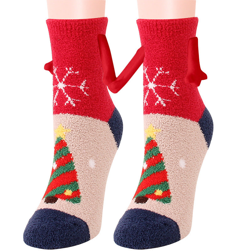 Adorable 3D Soft Fleece Crew Socks with Penguin Designs-Figure 23-Theone Apparel