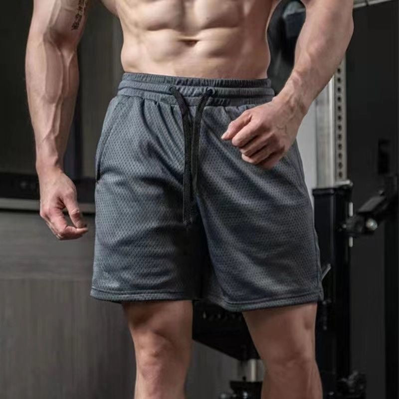 Breathable Mesh Quick-Dry Shorts for Active Comfort-Dark Gray-Theone Apparel