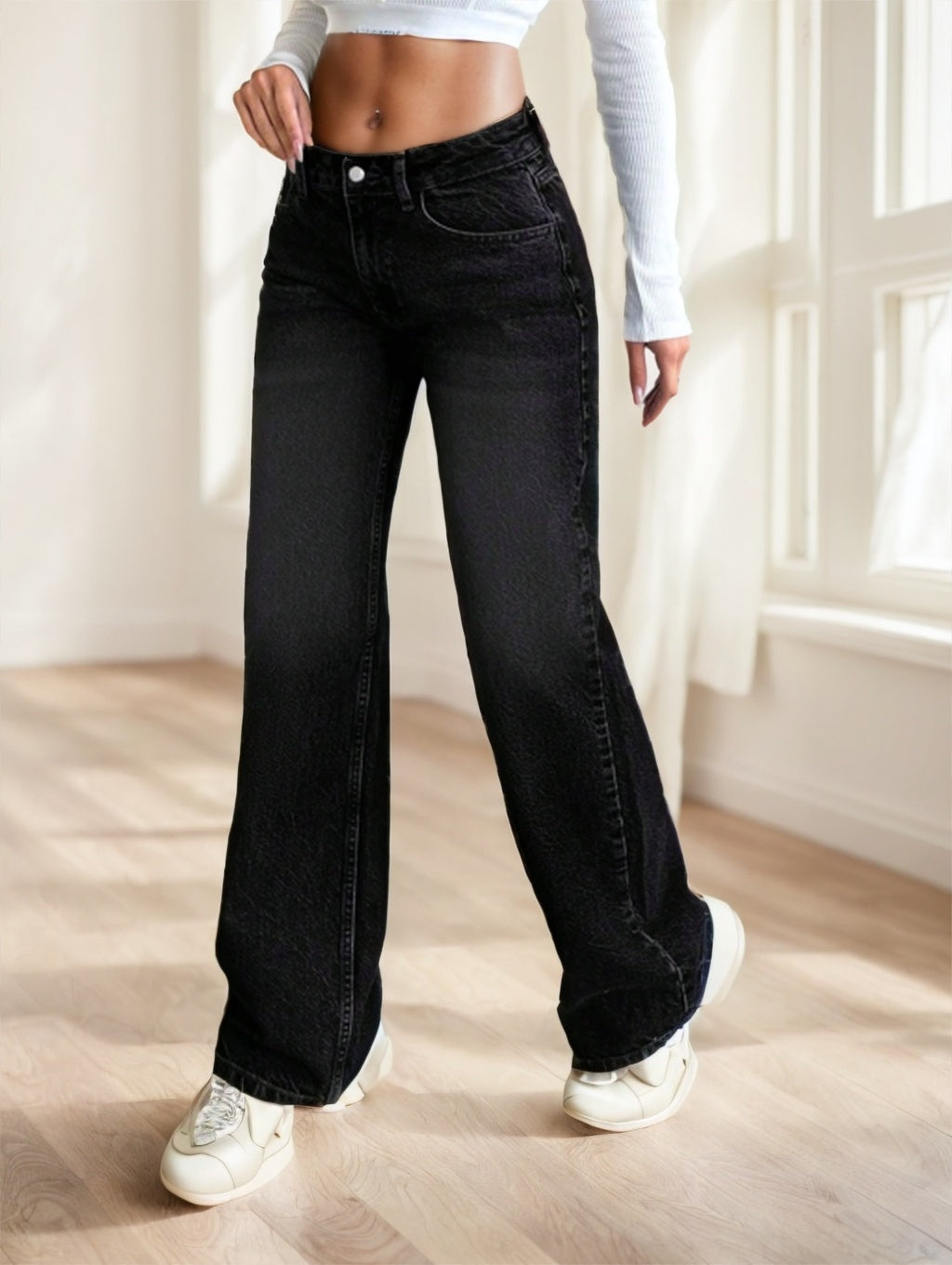 Casuglow Classic Straight-Leg Casual Jeans for Daily Comfort-Theone Apparel