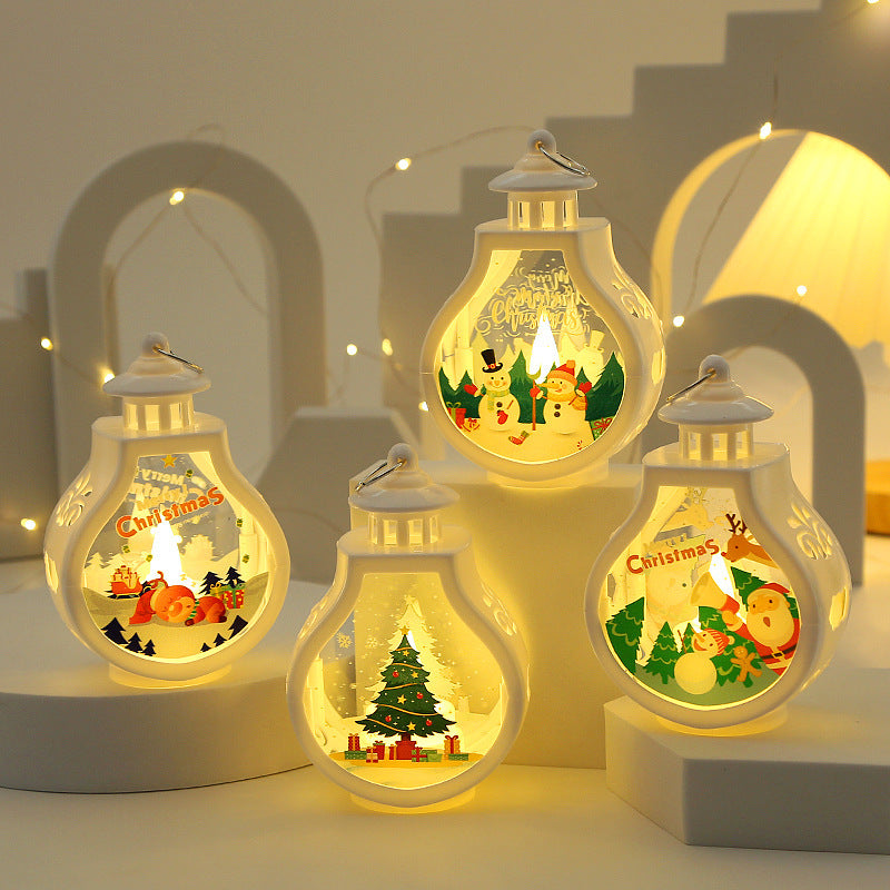 Christmas Themed Snowglobe Style Lamp with LED Light-Theone Apparel