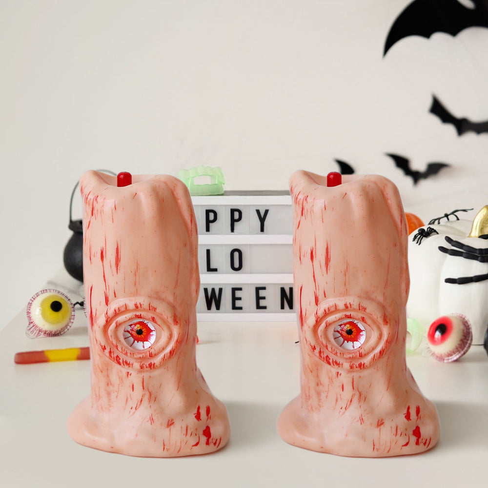 Creepy Eye False Candle with LED Flame and Bloody Exterior-Theone Apparel