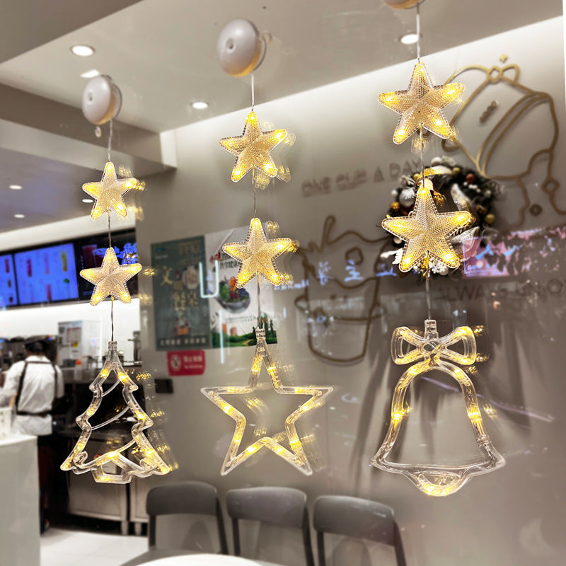 Elegant Winter Themed Star, Bell and Tree Hanging Decoration-Theone Apparel