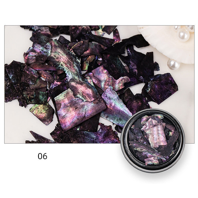 Faux Mother of Pearl Iridescent Nail Accessories in Multiple Colors-Style F-Theone Apparel