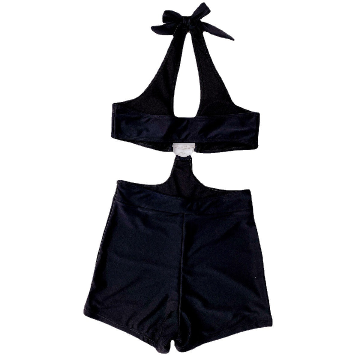 Gathered Three-Point One-Piece Swimsuit Tailored for Small Chests-Theone Apparel