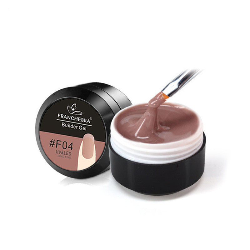 Gel Nail Extensions in Multiple Colors with Pot and Brush-F04-Theone Apparel