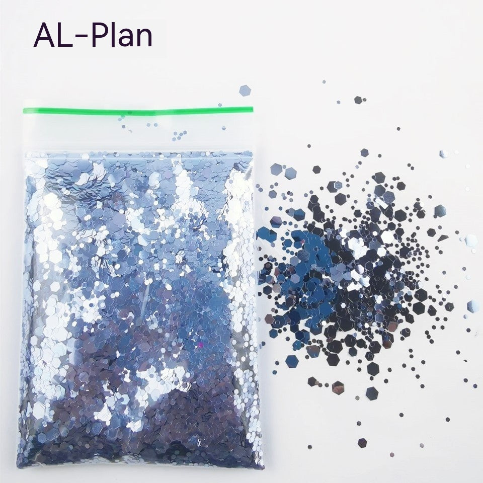 Glittery Sequin Nail Powder for Nail Art and Decoration-AL Plan-Theone Apparel