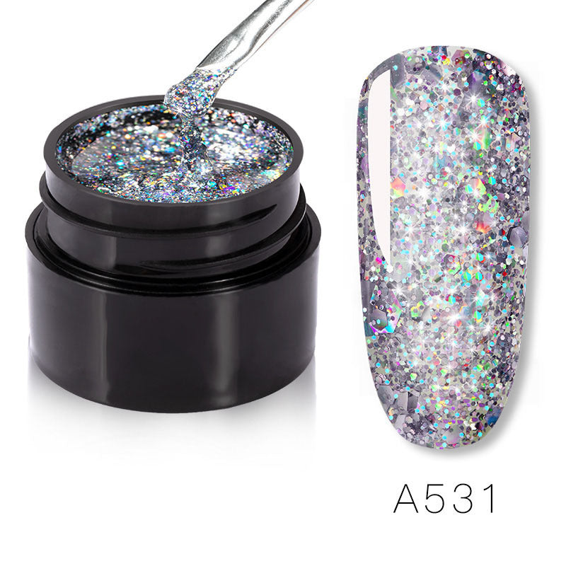 Glittery Sparkles Nail Polish in Multiple Color Combinations-RFA531-Theone Apparel