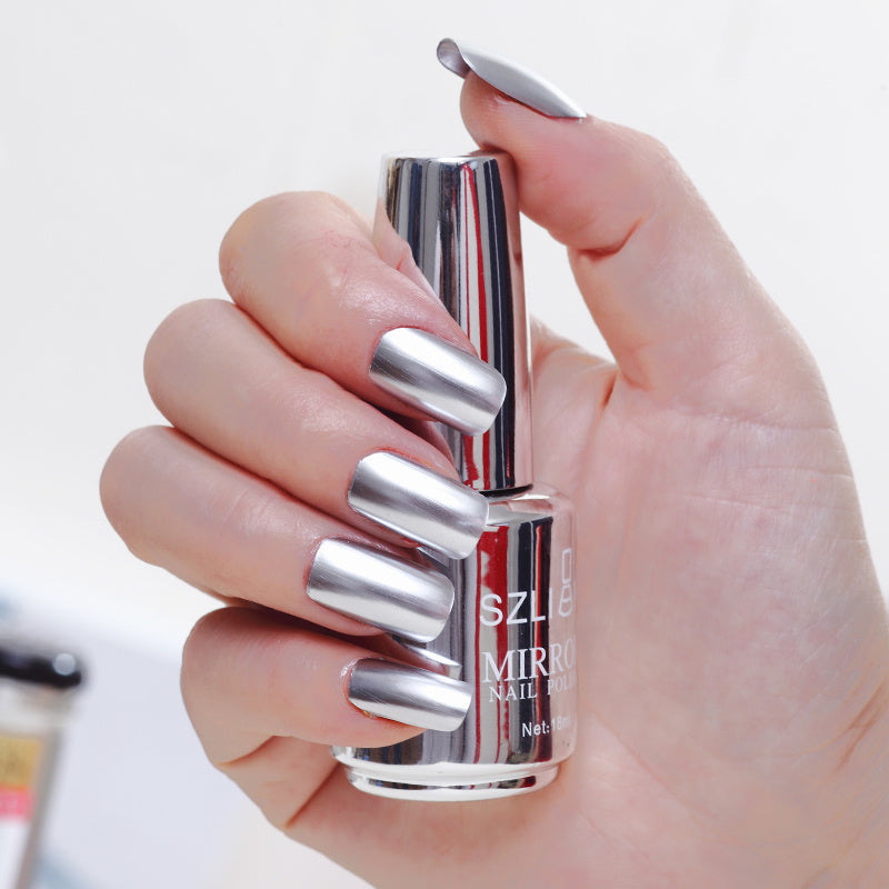 High Quality Metallic Nail Polish in Vibrant Hues-Silver-Theone Apparel