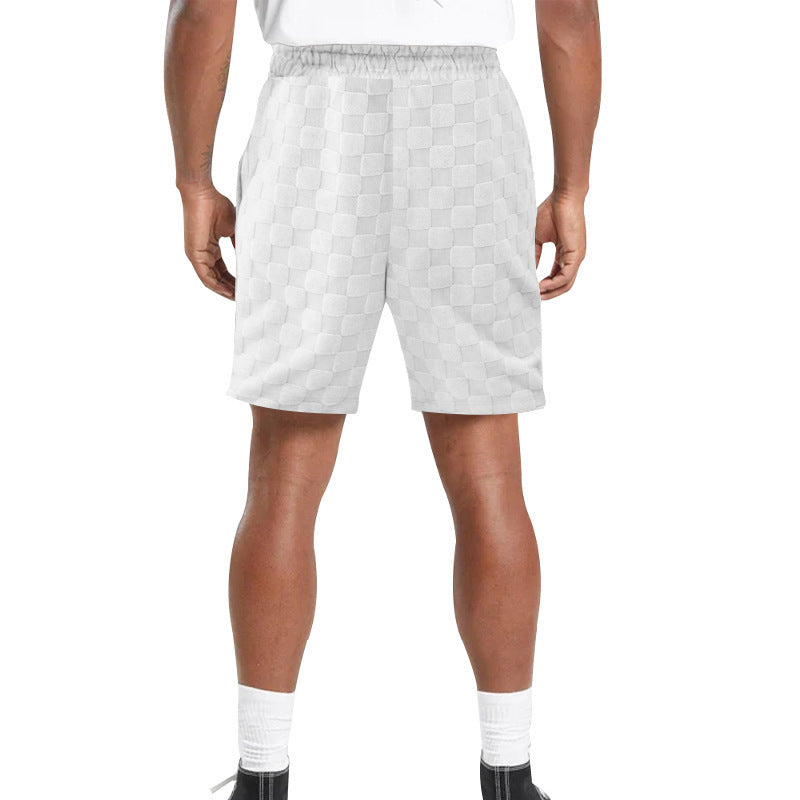 Loose-Fit Checkerboard Plaid Shorts for Casual Active Days-Theone Apparel