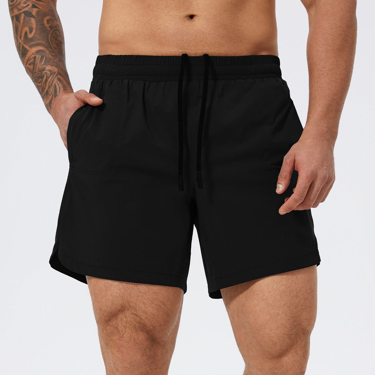 Multi-Sport Performance Shorts for Basketball, Tennis, Running-Black-Theone Apparel