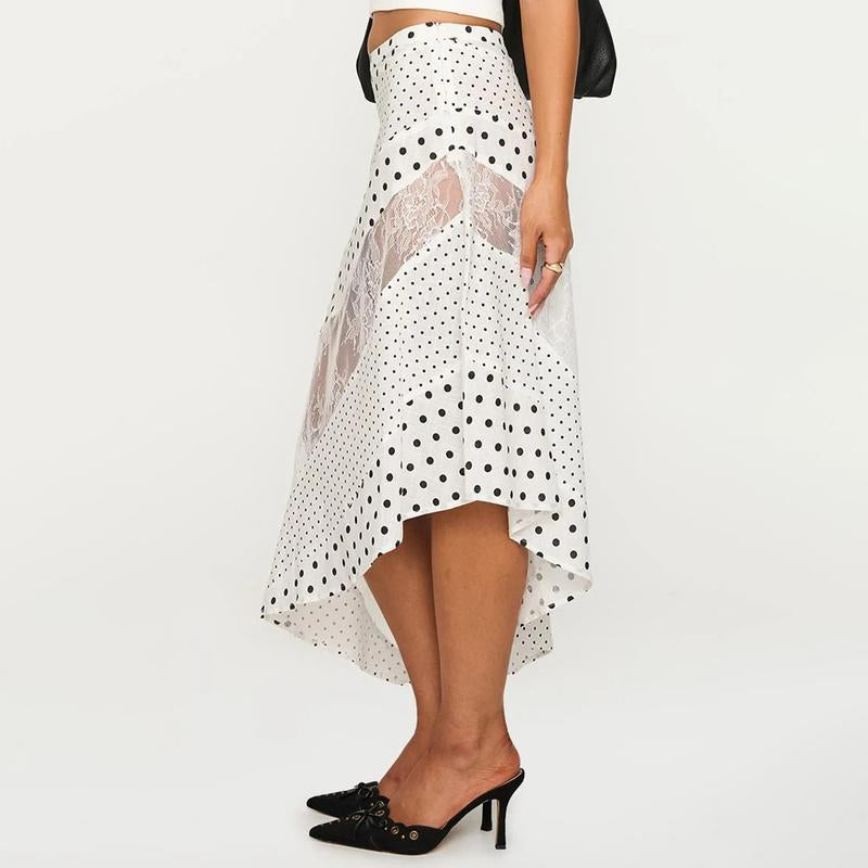 Retro Low Waist Floral Print Skirt For Vintage Charm-Theone Apparel