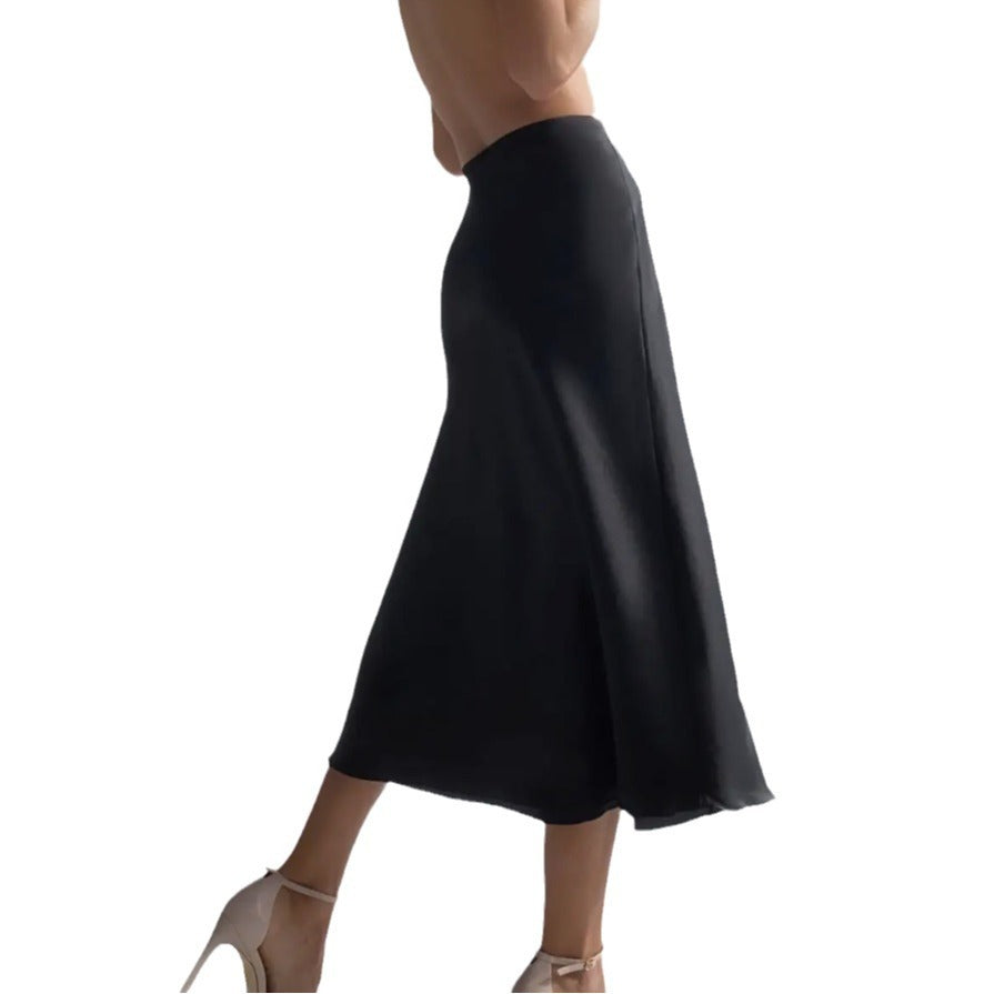 Sheath Fishtail A-Line Mid Skirt With Elegant Flow-Theone Apparel