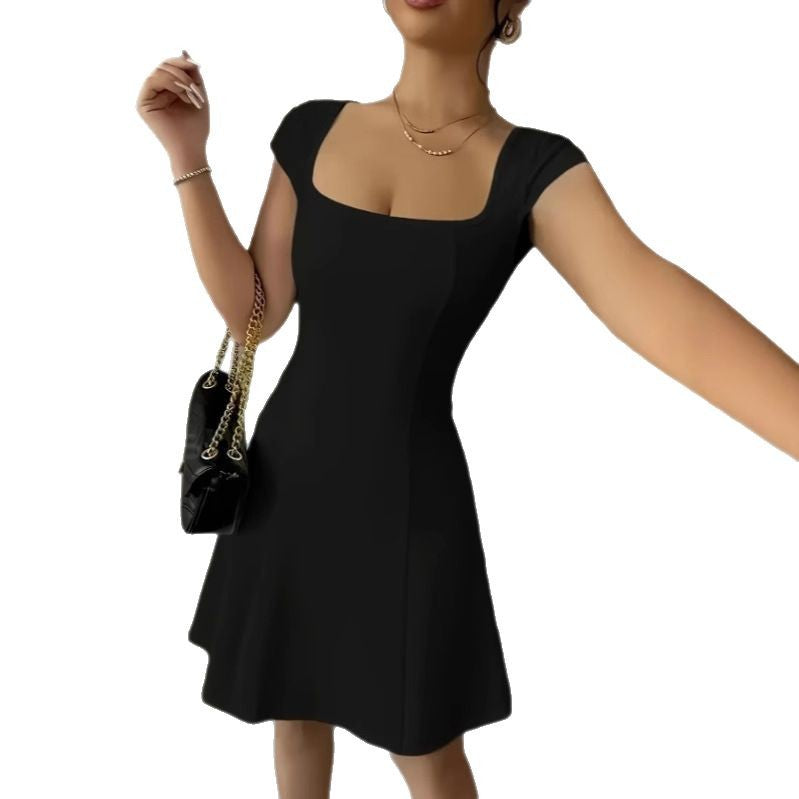 Sleek A-Line Vest Dress with Slim Silhouette and Elegant Lines-Theone Apparel