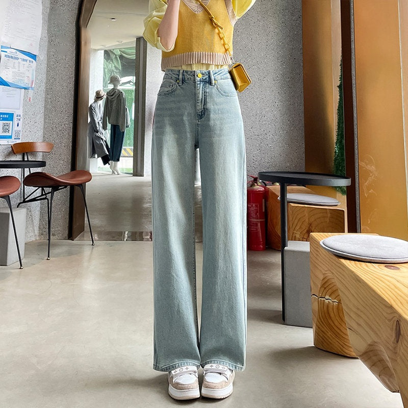 Tall Fit Cropped Straight-Leg Jeans for Women-Theone Apparel