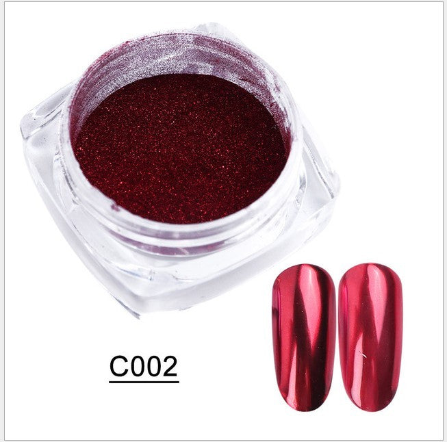 Titanium Mirror Nail Powder Set for False Nails-Magic C002-Theone Apparel
