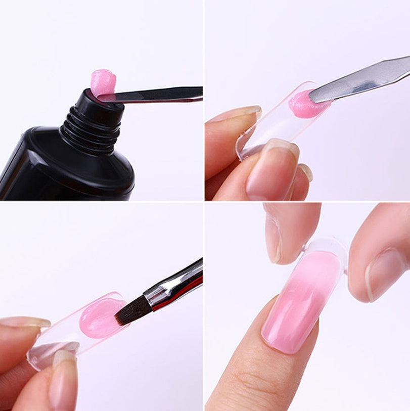 Transparent Nail Extension Poly Gel 100 Piece Set-Theone Apparel