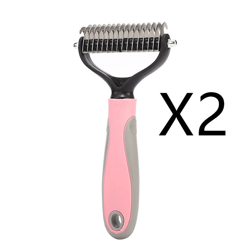 Double Sided Stainless Steel Pet Brush For Grooming