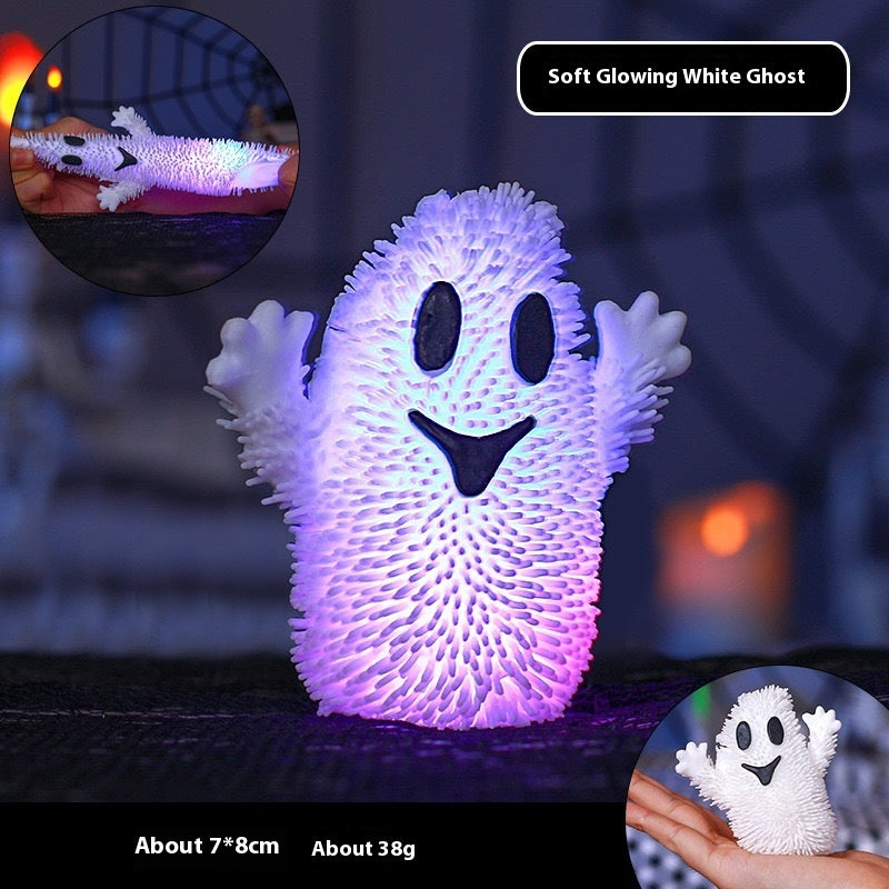 Cute Ghost Pressure Squeeze Light Up Texture Toy