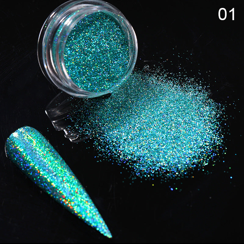 Glittery and Glitzy Nail Powder in Multiple Color Options