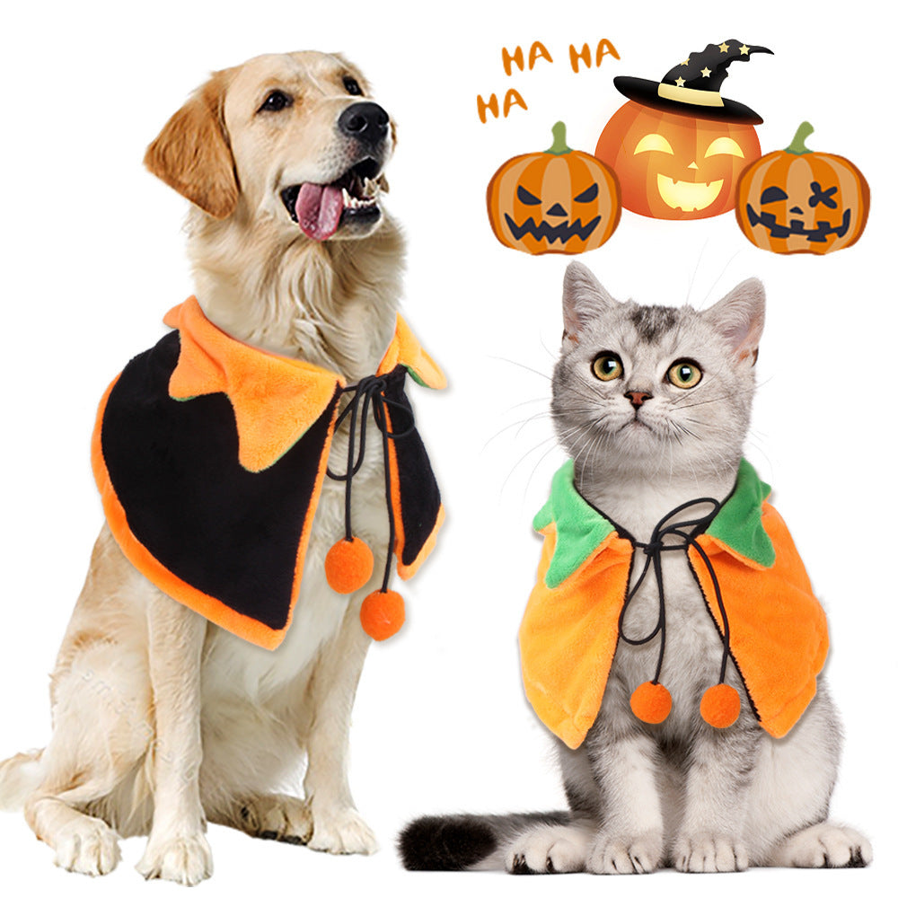 Adorable Pumpkin Jack-O-Lantern Pet Halloween Costume