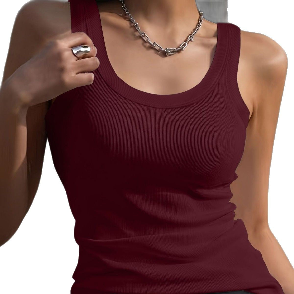 Women's Round-neck Versatile Sleeveless Top