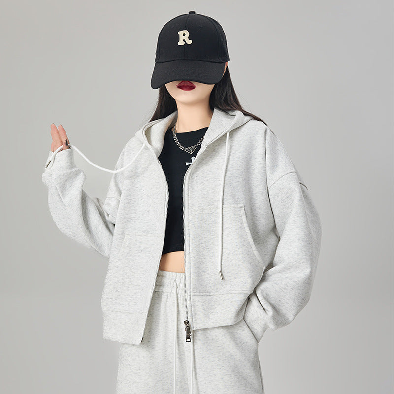 Korean-style Loose-fitting, Figure-flattering Casual Jacketversatile Top