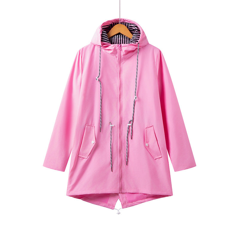 Women's Lightweight Spring And Autumn Outdoor Windbreaker Coat