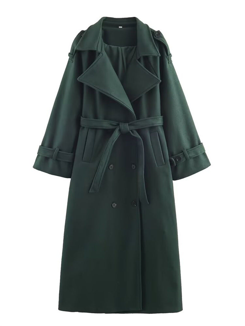 Women's Double-breasted Wool Coat