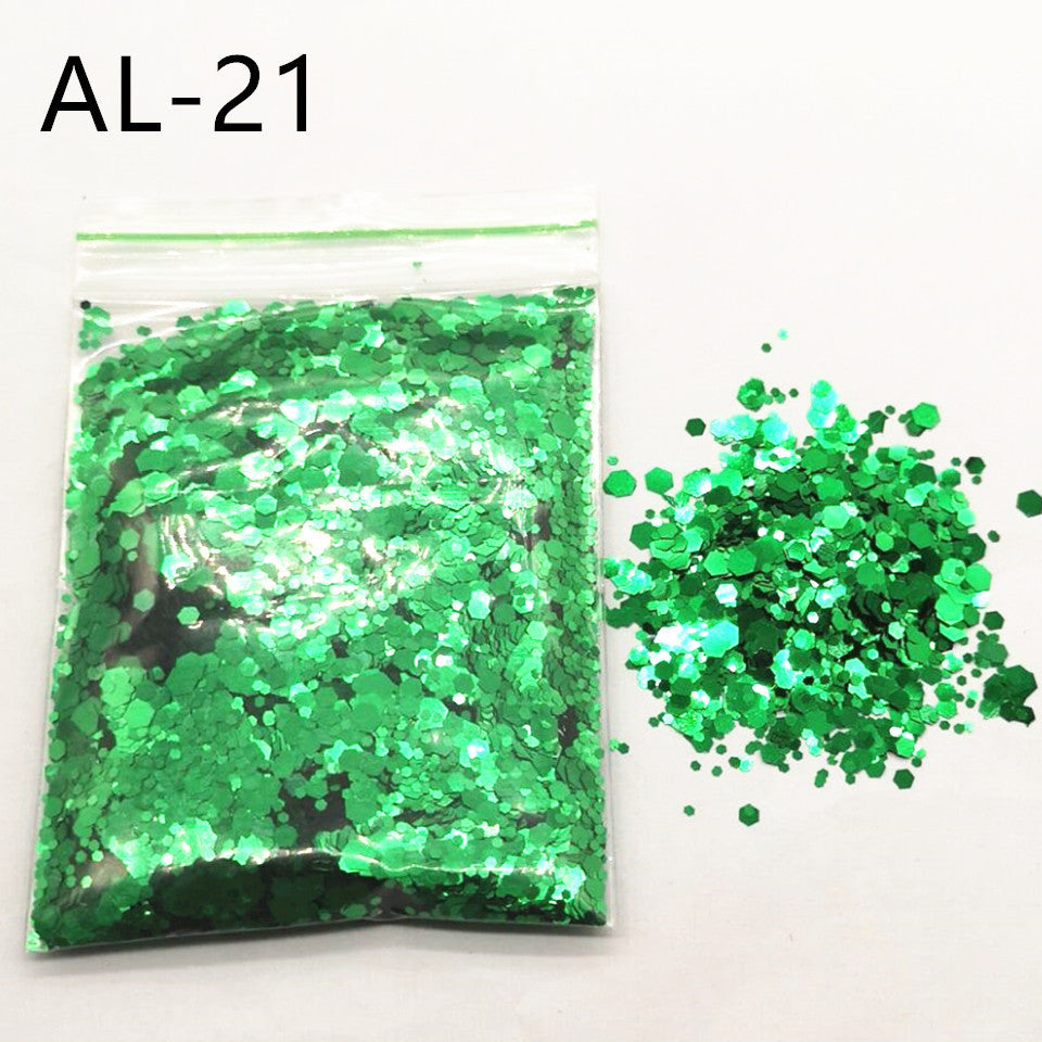 Glittery Sequin Nail Powder for Nail Art and Decoration