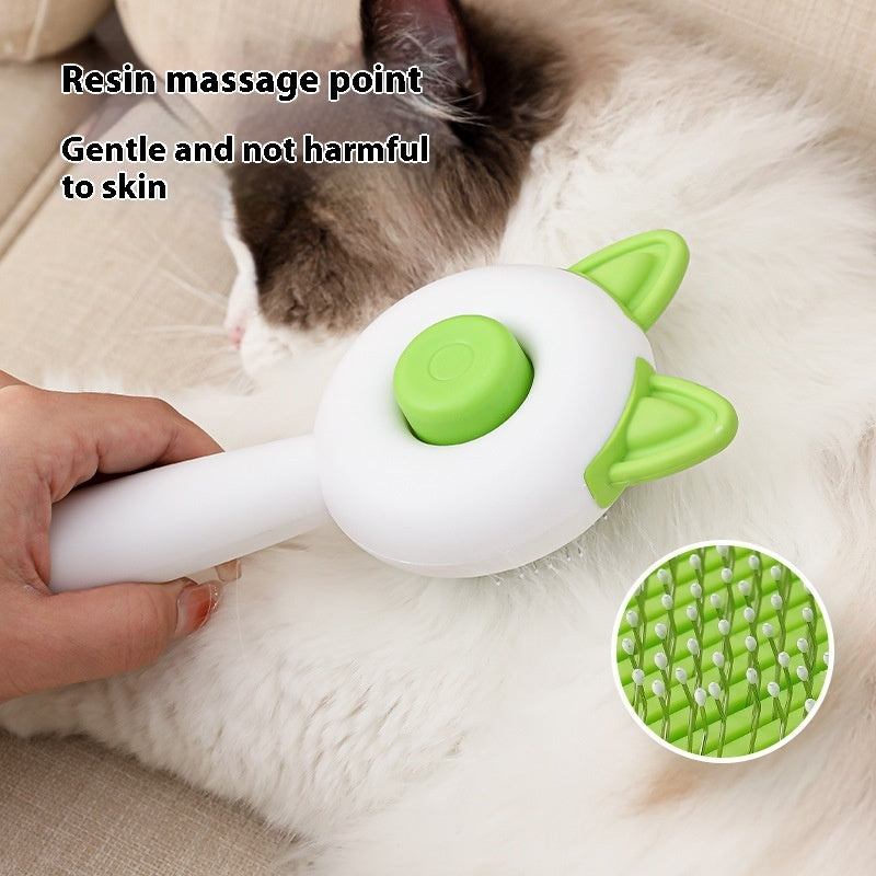 Self Cleaning Pet Hair Remover Brush For Grooming