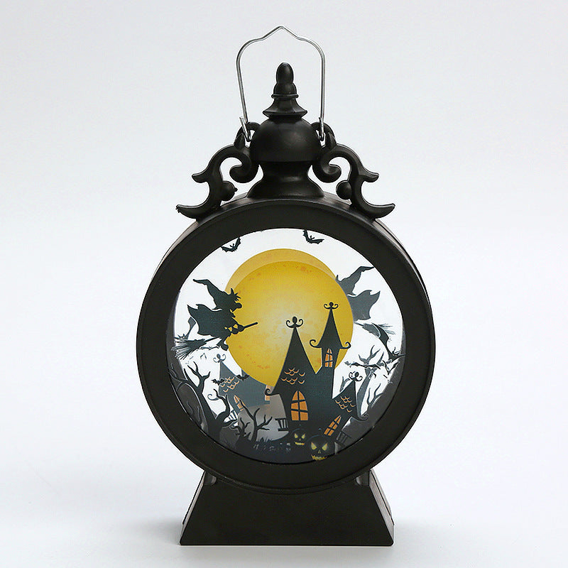 Candelit Spooky Halloween Village Black Lantern Halloween Decoratie